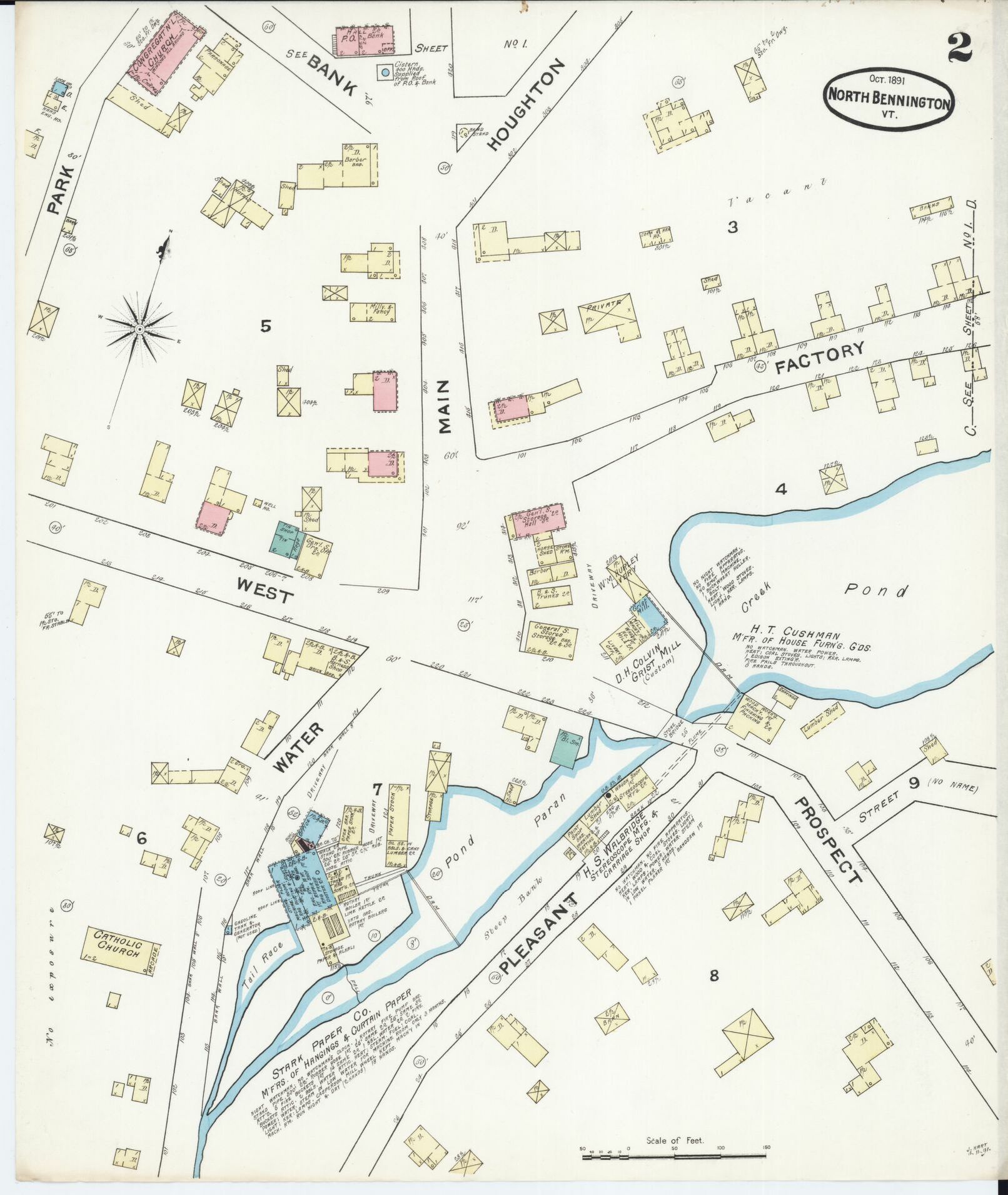 sanborn maps of north bennington 1891 Explore our village