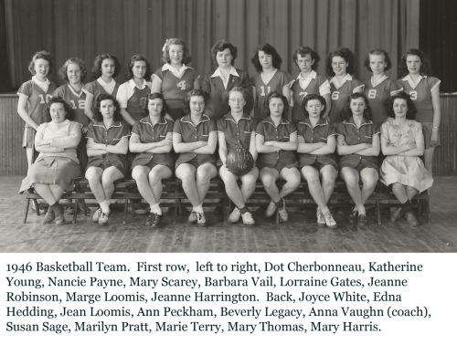 Basketball team, 1946.