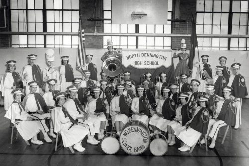 Band in gym, probably mid-1950s