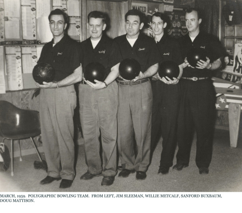 1959 Polygraphic bowling team