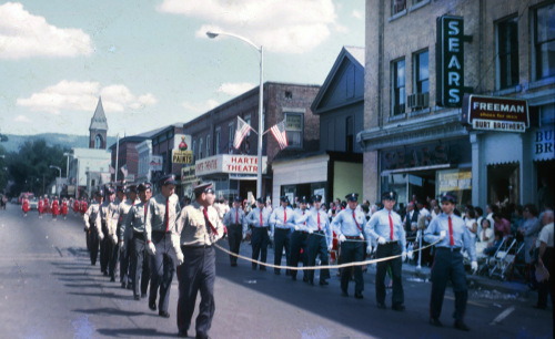 North Bennington Fire Department in Battle Day Parade, probably 1968