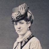 Hattie Welling age 27. Photo taken in Rome Italy 1880